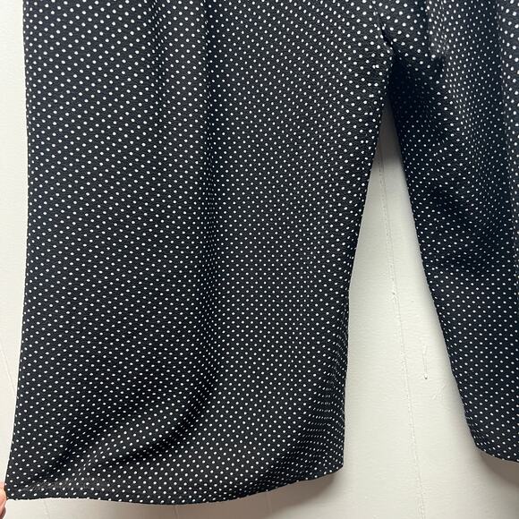 George Womens Jumpsuit 3X Strapless Polka Dot Crop Wide Leg Stretch Party Event - Picture 7 of 15